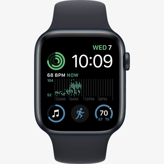 Apple Watch SE GPS Gen.2, 44mm, Midnight, Midnight Sport Band buy 