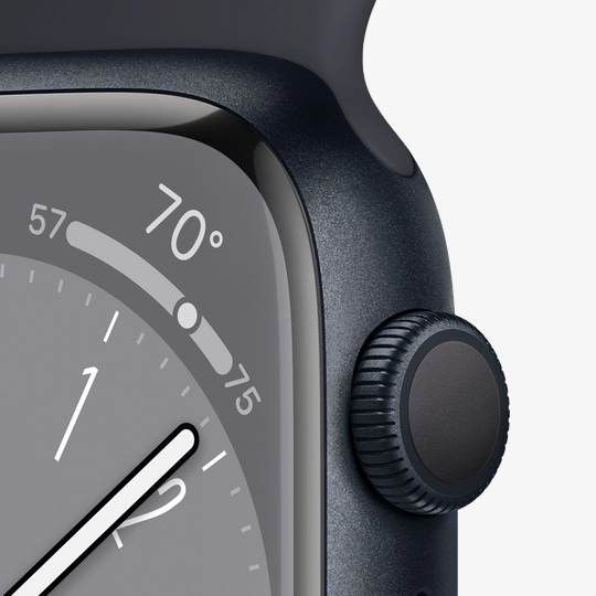 Apple Watch Series 8 GPS 45mm Midnight Midnight Sport Band