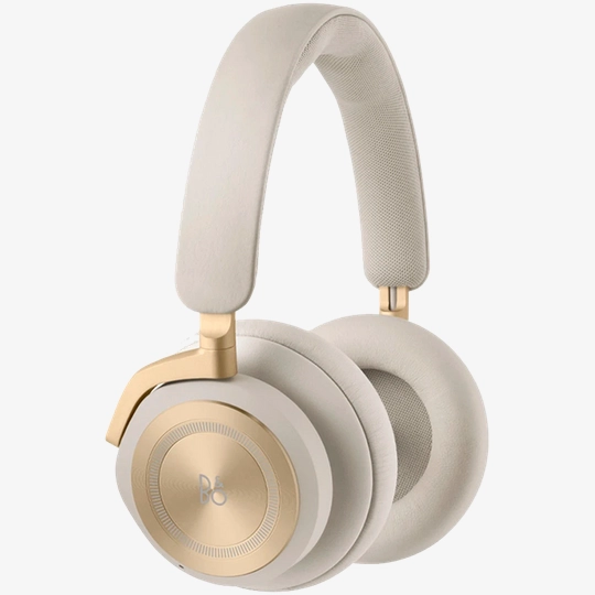 White and store gold wireless headphones