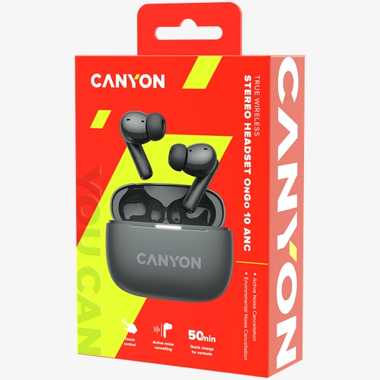 CANYON TWS 10 OnGo ANC ENC Black CNS TWS10BK CNS TWS10BK iSpace