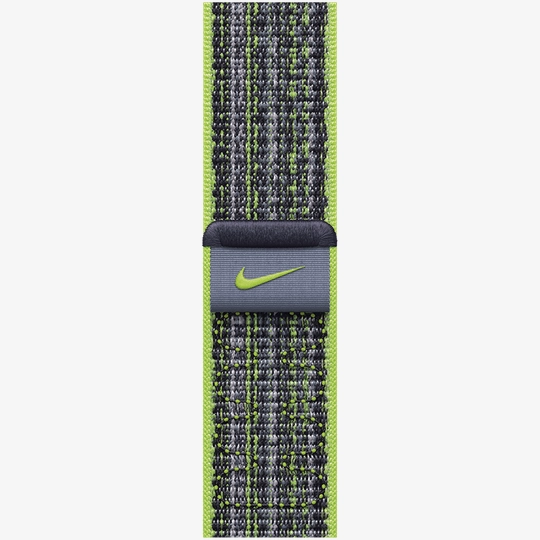 APPLE 45mm Nike Sport Loop Nike Sport Loop Bright Green Blue Apple Watch 42 44 45 49 mm MTL43ZM A iSpace