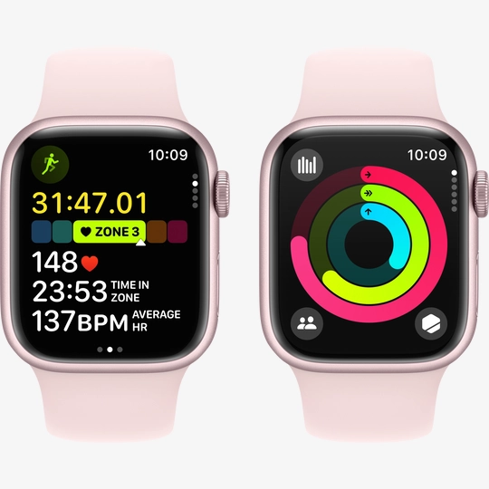Apple watch series 3 silver with hotsell pink band