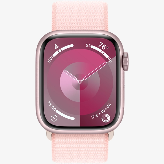 Apple Watch Series 9 GPS 41mm Pink Light Pink Sport Loop