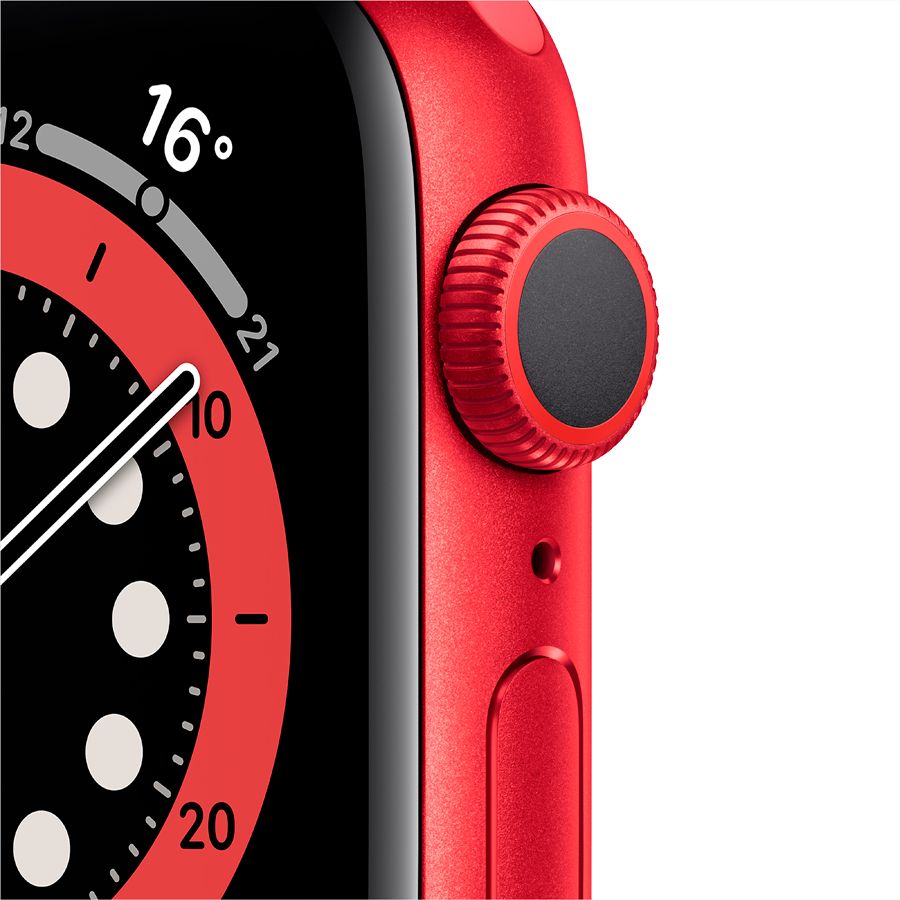 Apple Watch Series 6 GPS, 40мм, Красный, Cпортивный ремешок красного цвета M00A3 б/у - Фото 1