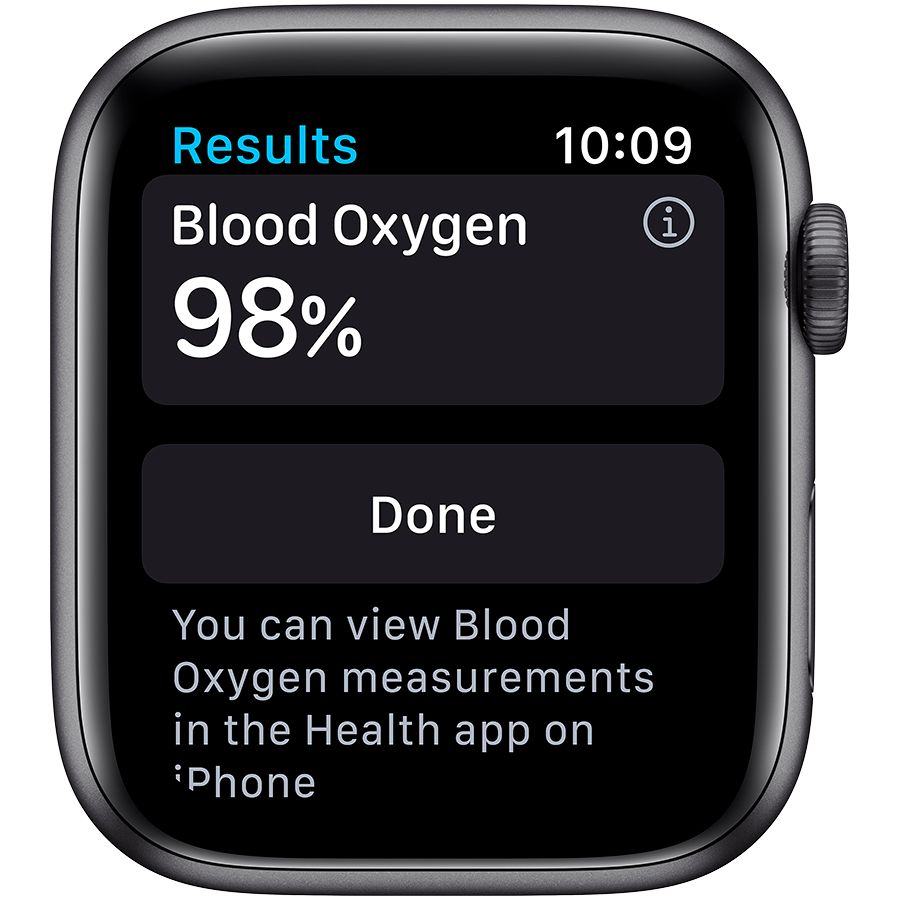 Apple Watch Series 6 GPS, 44мм, Серый космос, Cпортивный ремешок чёрного цвета M00H3 б/у - Фото 2
