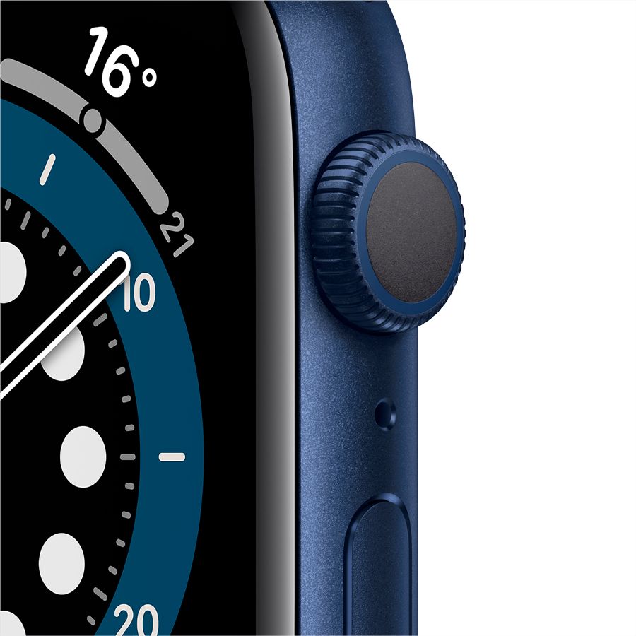 Apple Watch Series 6 GPS, 44мм, Синий, Спортивный ремешок цвета «тёмный ультрамарин» M00J3 б/у - Фото 1