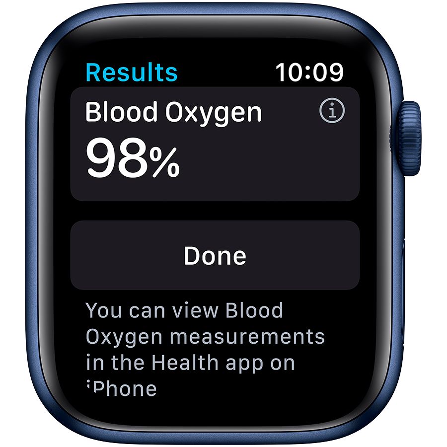 Apple Watch Series 6 GPS, 44мм, Синий, Спортивный ремешок цвета «тёмный ультрамарин» M00J3 б/у - Фото 2
