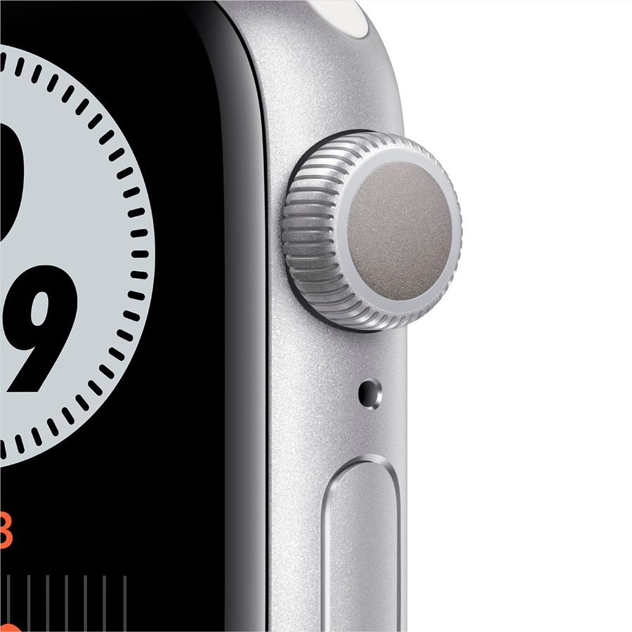 Apple Watch Nike Series 6 GPS, 40mm, Silver, Спортивний ремінець Nike кольори «чиста платина / чорний» M00T3 б/у - Фото 1