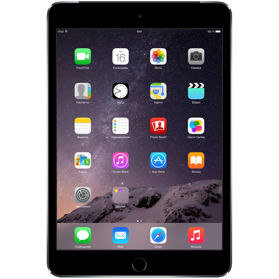 iPad mini 3, 16 ГБ, Wi-Fi+4G, Серый космос MGHV2 б/у - Фото 0