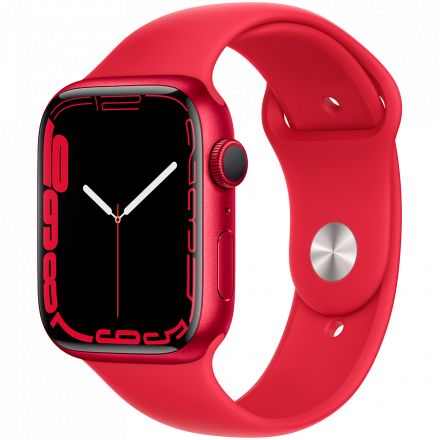 Apple Watch Series 7 GPS, 45mm, (PRODUCT)RED, (PRODUCT)RED Sport Band