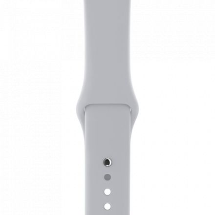 Apple Watch Series 3 GPS, 38мм, Серебристый, Спортивный ремешок дымчатого цвета MQKU2 б/у - Фото 2