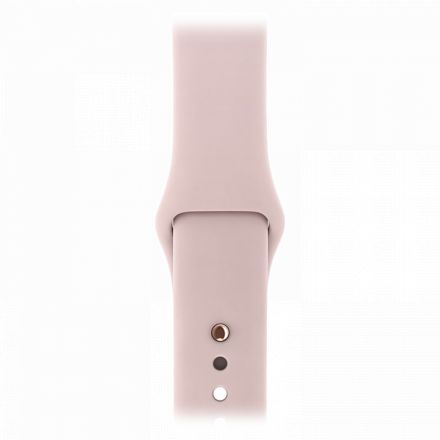 Apple Watch Series 3 GPS, 38мм, Золотой, Cпортивный ремешок цвета «розовый песок» MQKW2 б/у - Фото 2