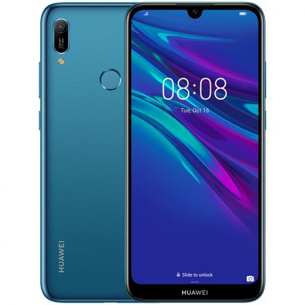 Huawei Y6 2019 32 ГБ Sapphire Blue б/у - Фото 0