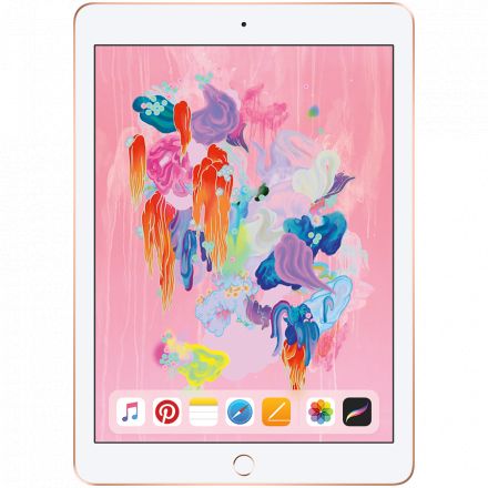 iPad 9,7", 128 ГБ, Wi-Fi, Золотой MRJP2 б/у - Фото 0