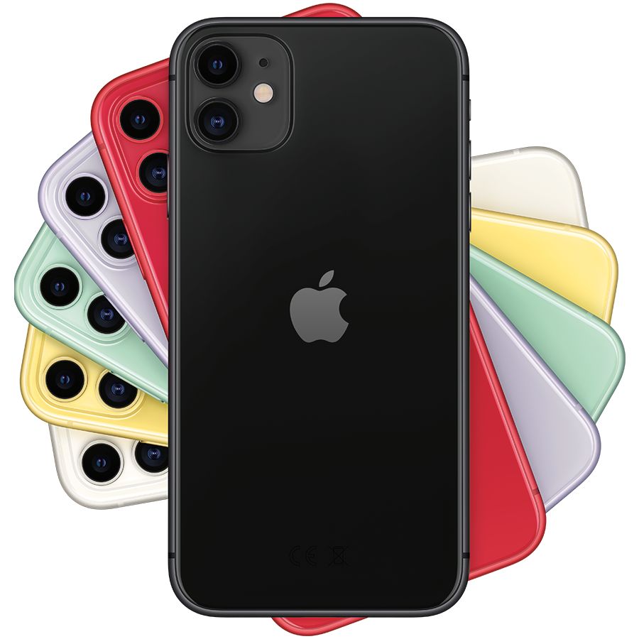 Apple iPhone 11 64 ГБ Чёрный MWLT2 б/у - Фото 0