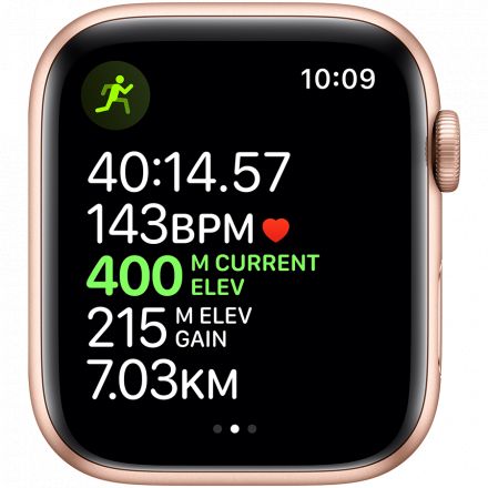 Apple Watch Series 5 GPS, 44мм, Золотой, Cпортивный ремешок цвета «розовый песок» MWVE2 б/у - Фото 3