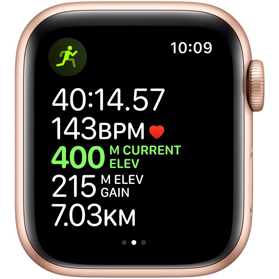 Apple Watch Series 5 GPS, 40мм, Золотой, Pink Sport Band MWX22 б/у - Фото 3