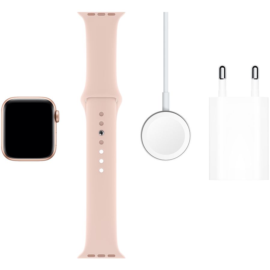 Apple Watch Series 5 GPS, 40мм, Золотой, Pink Sport Band MWX22 б/у - Фото 5