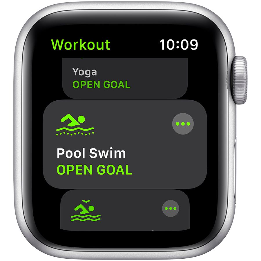 Apple Watch SE GPS, 40мм, Серебристый, Спортивный ремешок белого цвета MYDM2 б/у - Фото 2