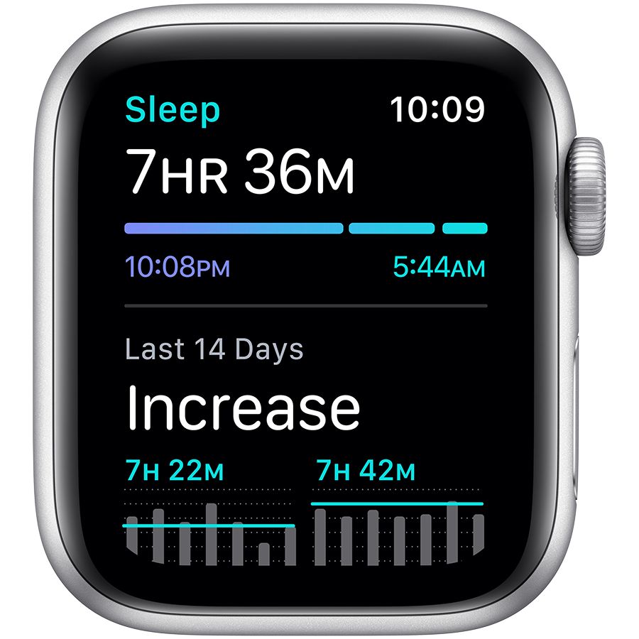 Apple Watch SE GPS, 40мм, Серебристый, Спортивный ремешок белого цвета MYDM2 б/у - Фото 4