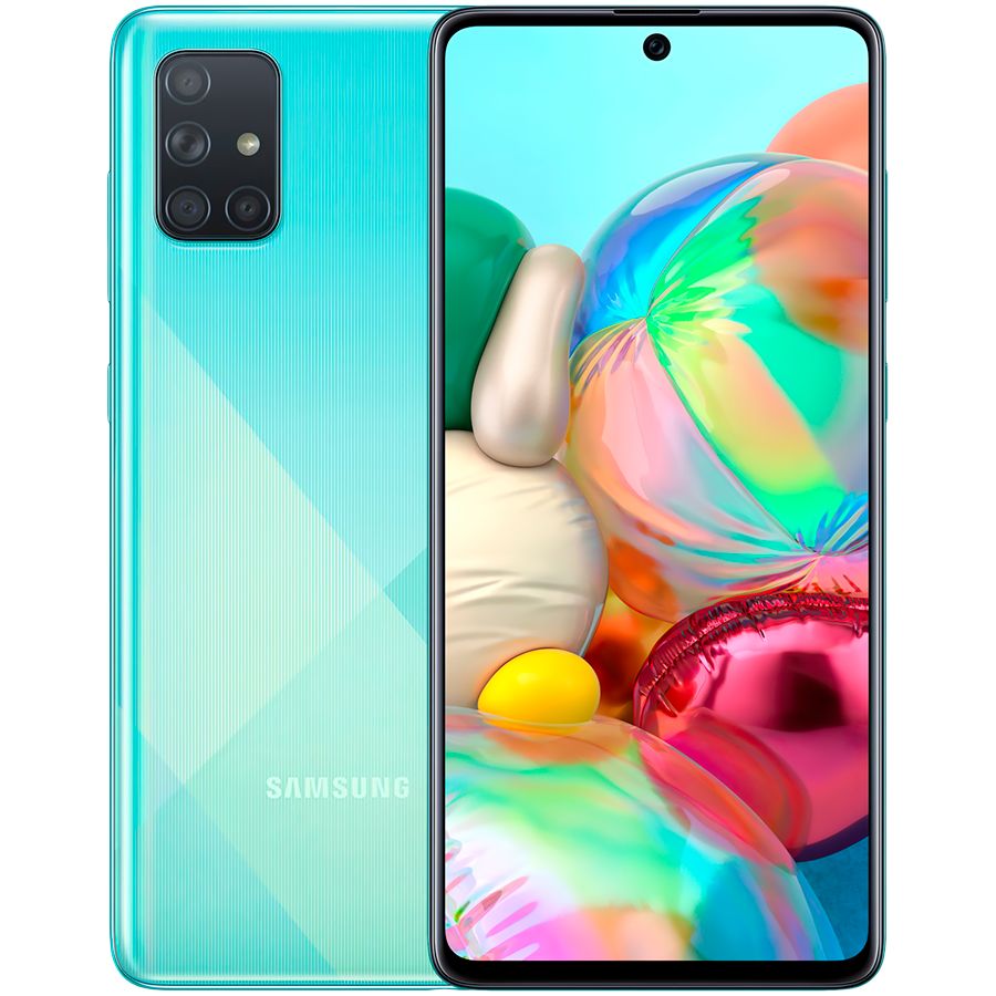 Samsung Galaxy A71 128 ГБ Синий SM-A715FZBUSEK б/у - Фото 0