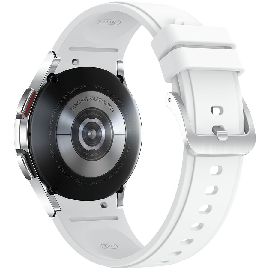 Samsung Galaxy Watch 4 Classic (1.40", 450x450, 16 ГБ, Wear OS, Bluetooth 5.0) Серебристый SM-R890ZSASEK б/у - Фото 1