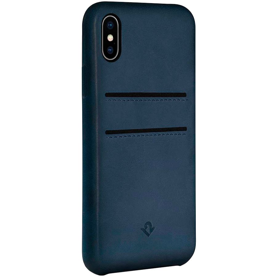 

Чехол-накладка Twelve South Relaxed Leather для iPhone X. Материал натуральная кожа. Цвет темно-синий / 12-1740