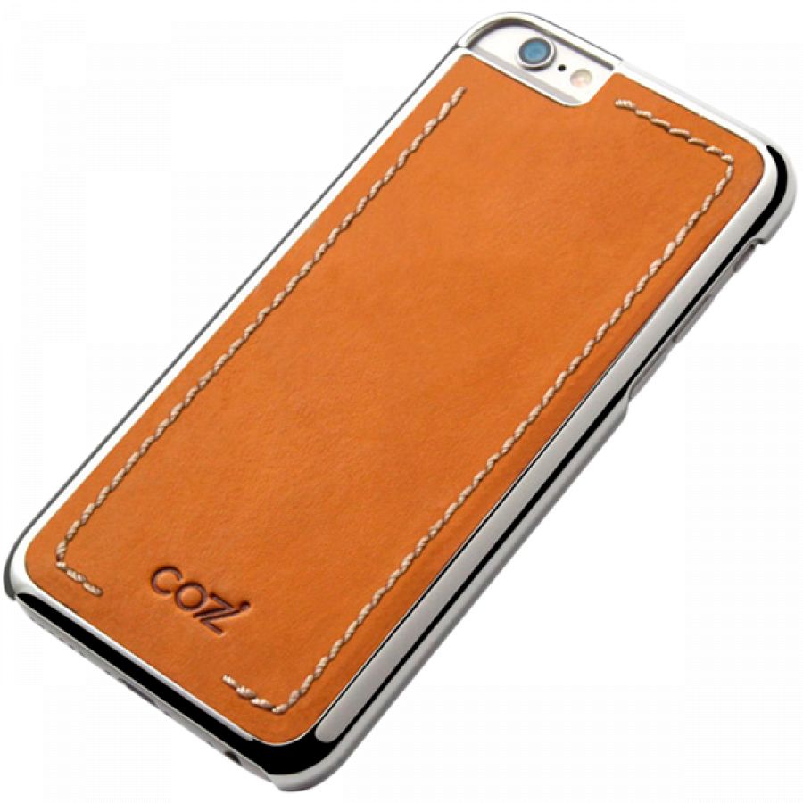 

Чехол Cozistyle Leather Chrome Case for iPhone 6s Light Brown/Silver / CLCC6018