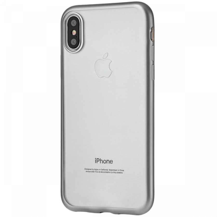 

CS24SL01-I10 Case Protective Frame Case for iPhone X / Xs, Silver