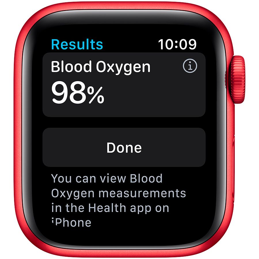 Apple Watch Series 6 GPS, 40мм, Красный, Cпортивный ремешок красного цвета M00A3 б/у - Фото 2