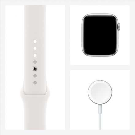 Apple Watch Series 6 GPS, 44mm, Silver, White Sport Band M00D3 б/у - Фото 6