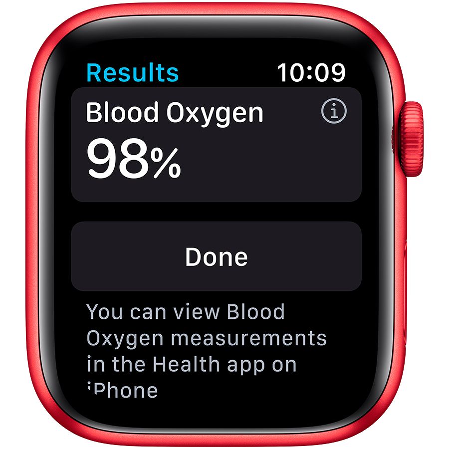 Apple Watch Series 6 GPS, 44мм, Красный, Cпортивный ремешок красного цвета M00M3 б/у - Фото 2
