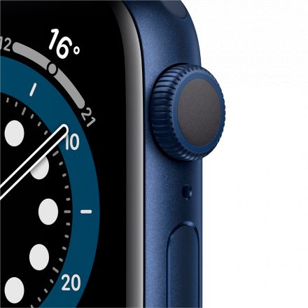 Apple Watch Series 6 GPS, 40мм, Синий, Спортивный ремешок цвета «тёмный ультрамарин» MG143 б/у - Фото 1
