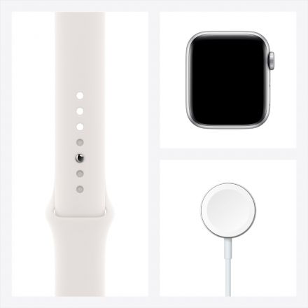 Apple Watch Series 6 GPS, 40mm, Silver, White Sport Band MG283 б/у - Фото 6