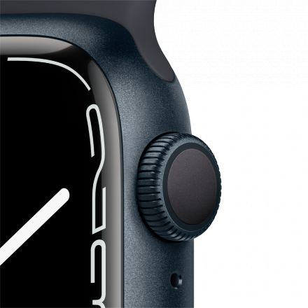 Apple Watch Series 7 GPS, 41mm, Midnight, Midnight Sport Band MKMX3 б/у - Фото 2
