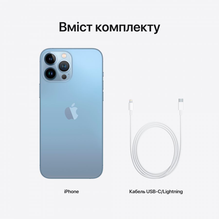 Apple iPhone 13 Pro Max 128 ГБ Небесно‑голубой MLL93 б/у - Фото 13