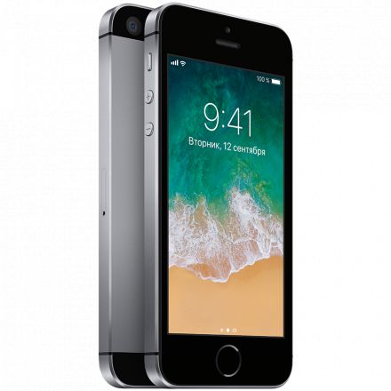 Apple iPhone SE 16 GB Space Gray MLLN2 б/у - Фото 0