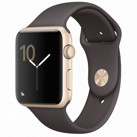 Apple Watch Series 1, 42mm, Gold, Cocoa Sport Band