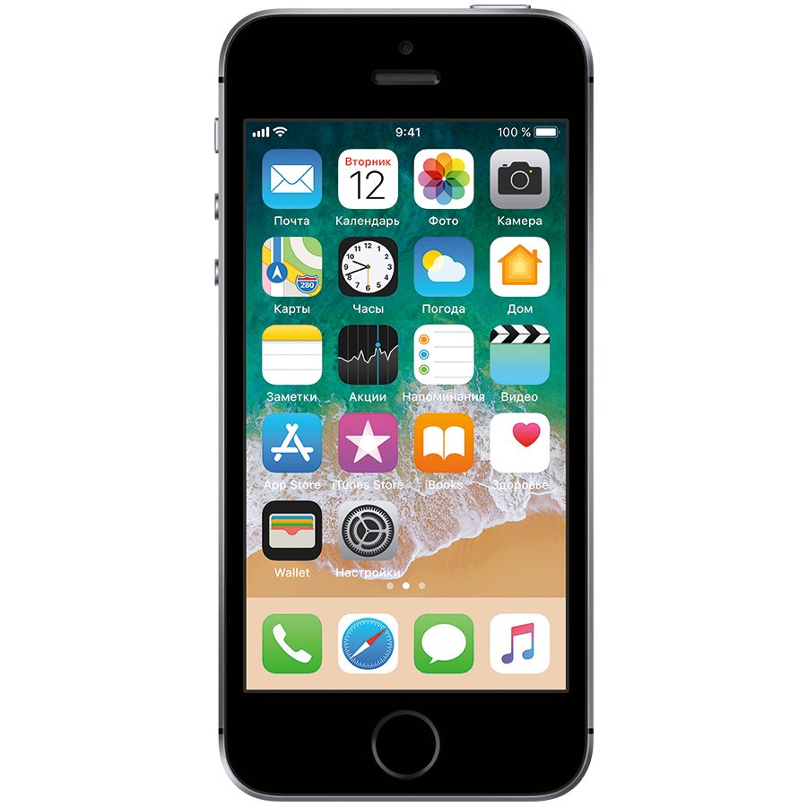 Apple iPhone SE 32 GB Space Gray MP822 б/у - Фото 1
