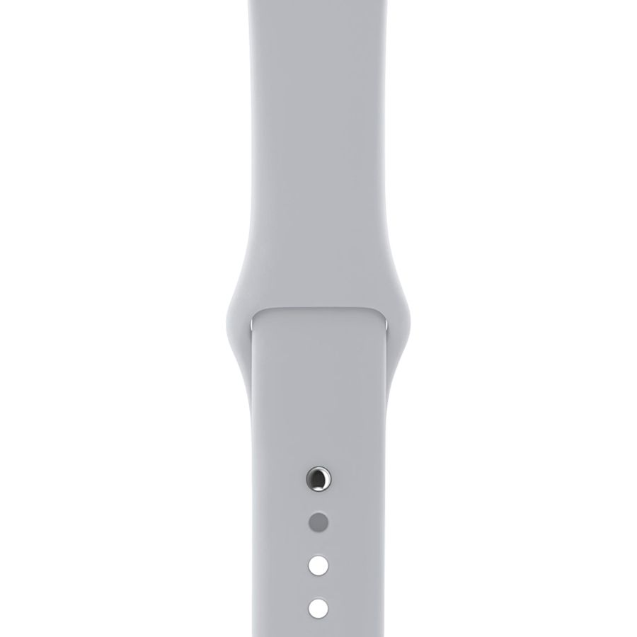 Apple Watch Series 3 GPS, 42мм, Серебристый, Спортивный ремешок дымчатого цвета MQL02 б/у - Фото 2