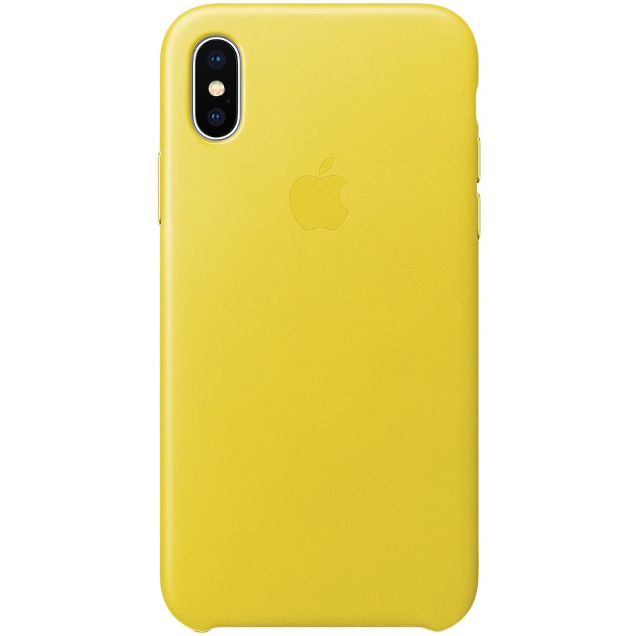 

iPhone X Leather Case - Spring Yellow