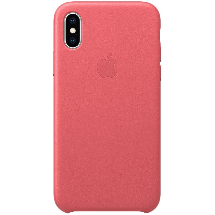 

iPhone XS Leather Case - Peony Pink, Model