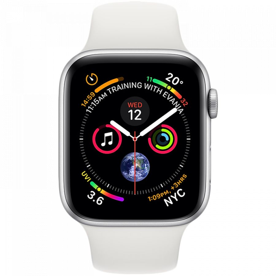 Apple Watch Series 4 GPS, 40mm, Silver, White Sport Band MU642 б/у - Фото 1