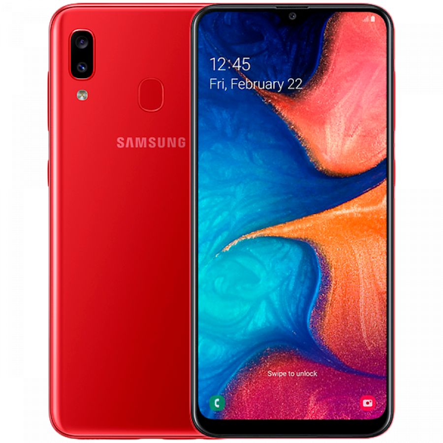 Samsung Galaxy A20 32 ГБ Красный SM-A205FZRVSEK б/у - Фото 0