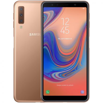 Samsung Galaxy A7 2018 64 GB Gold SM-A750FZDUSEK б/у - Фото 0