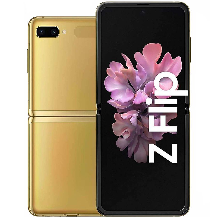 Samsung Galaxy Z Flip 256 GB Mirror Gold SM-F700FZDDSEK б/у - Фото 0