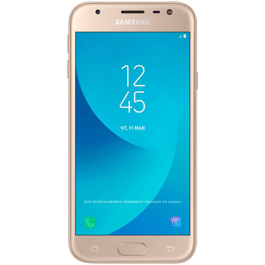 Samsung Galaxy J3 2017 16 GB Gold SM-J330FZDDSEK б/у - Фото 0