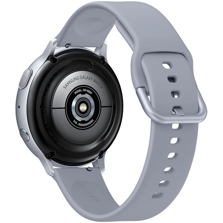 Samsung Galaxy Watch Active 2 (1.20", 360x360, 4 GB, Tizen, BT 5.0) Crown Silver SM-R820ZSASEK б/у - Фото 1