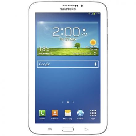Samsung Galaxy Tab 3 (7.0'',1024x600,8GB,Android 4.1 (Jelly Bean),Wi-Fi,BT,Micro SD,Micro USB,SIM Card, White
