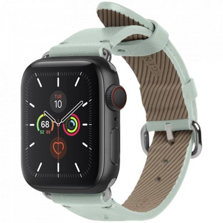 STRAP-AW-L-GRN Watch Band for Apple Watch  44мм, Leather, Light Green